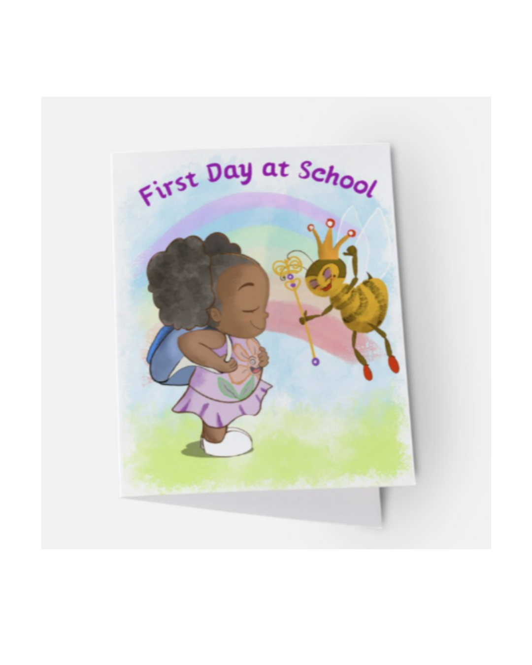 Girl first day gift card