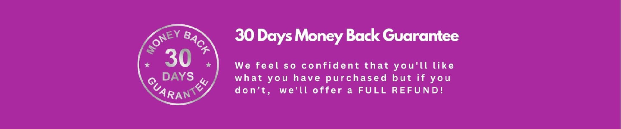 30 days money back