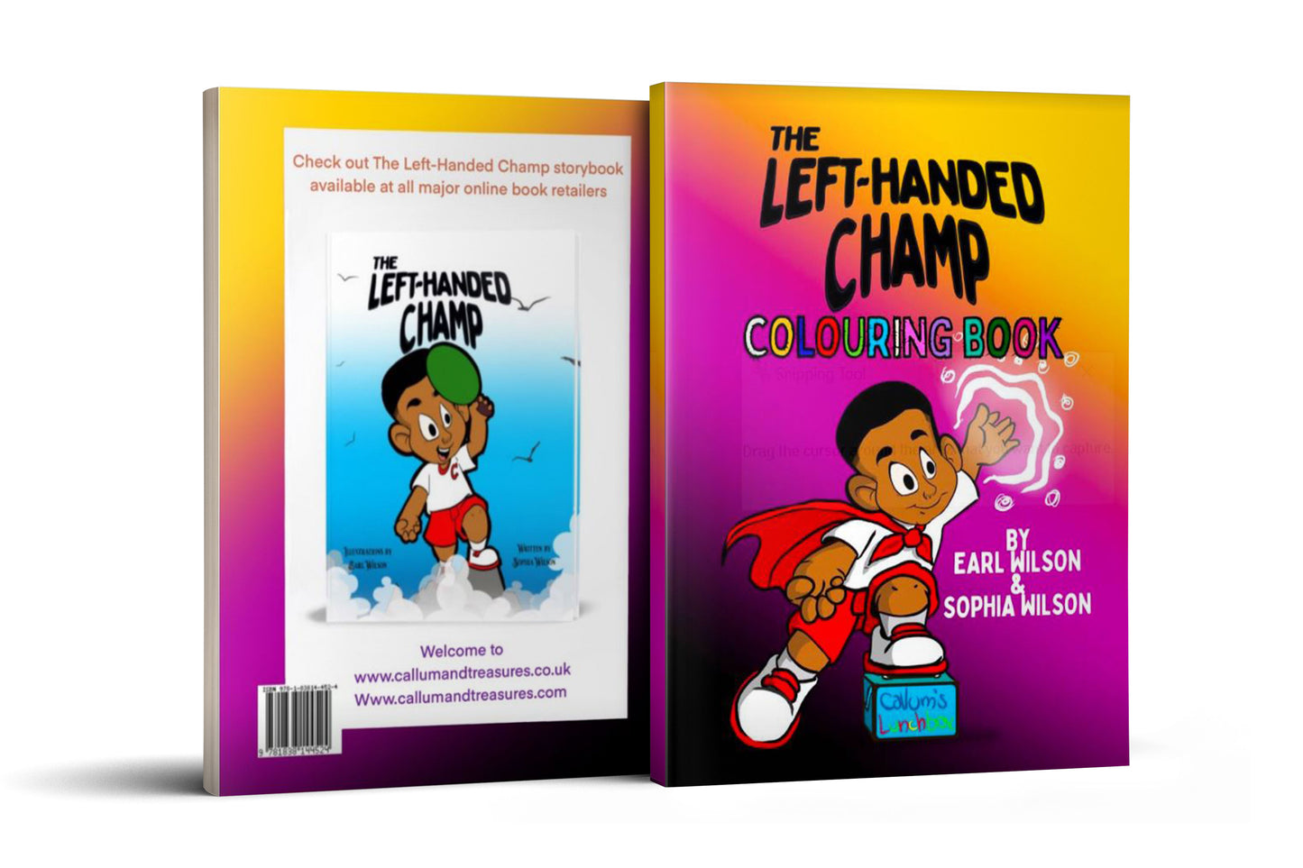 The Left-handed Champ Colouring book