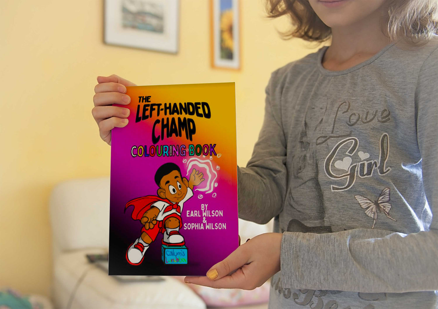 The Left-handed Champ Colouring book