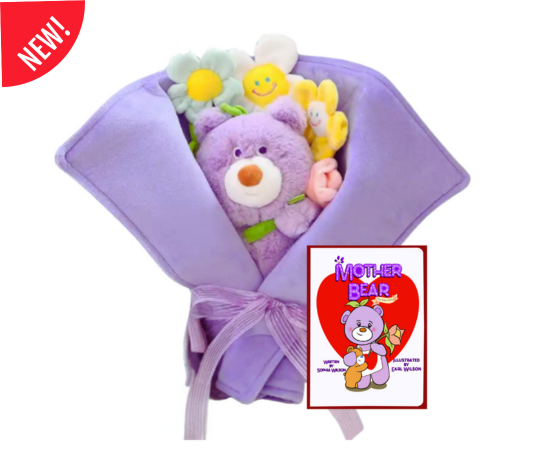 Mother Bear Book and Teddy Bear